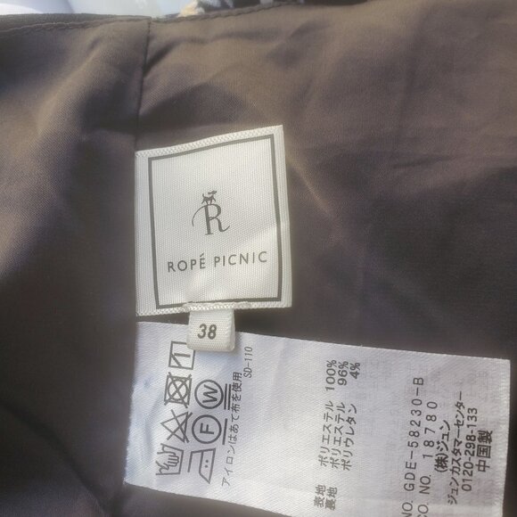 Rope Picnic Strappy Open Back Maxi Dress Black Floral Rayon Women Size 38/Small - Picture 8 of 8